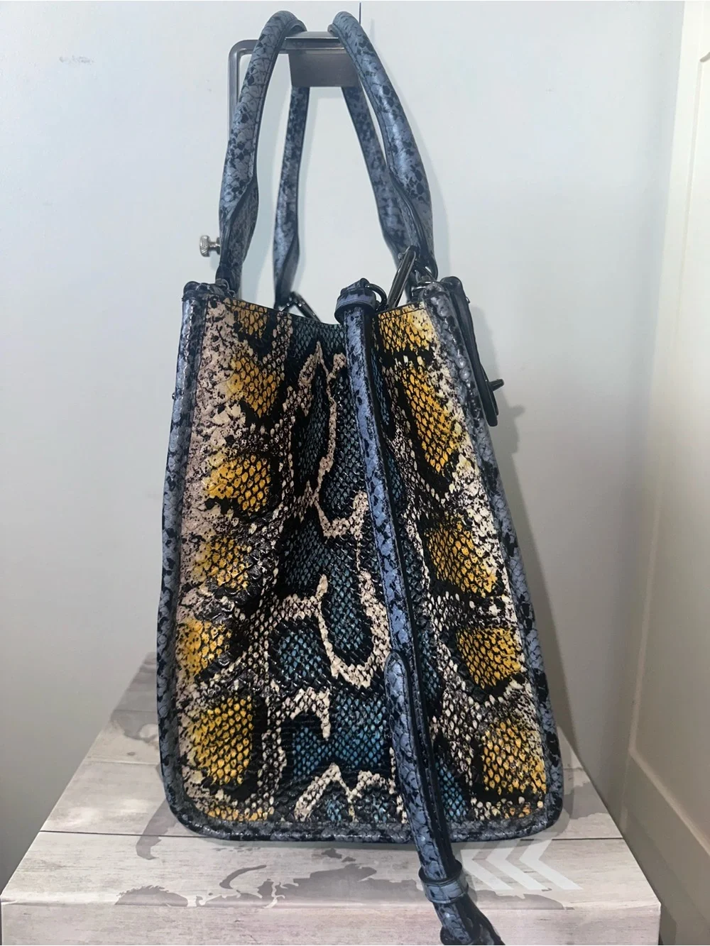 Coach Exotic Leather Crossbody Bag!